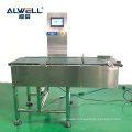 Conveyor check weighers with pusher rejector